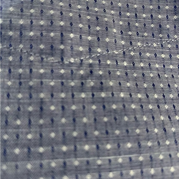 Marc Anthony Luxury Slim Fit Shirt XXL Button 1-Pocket Navy Dot Long Sleeve  New - Picture 8 of 8